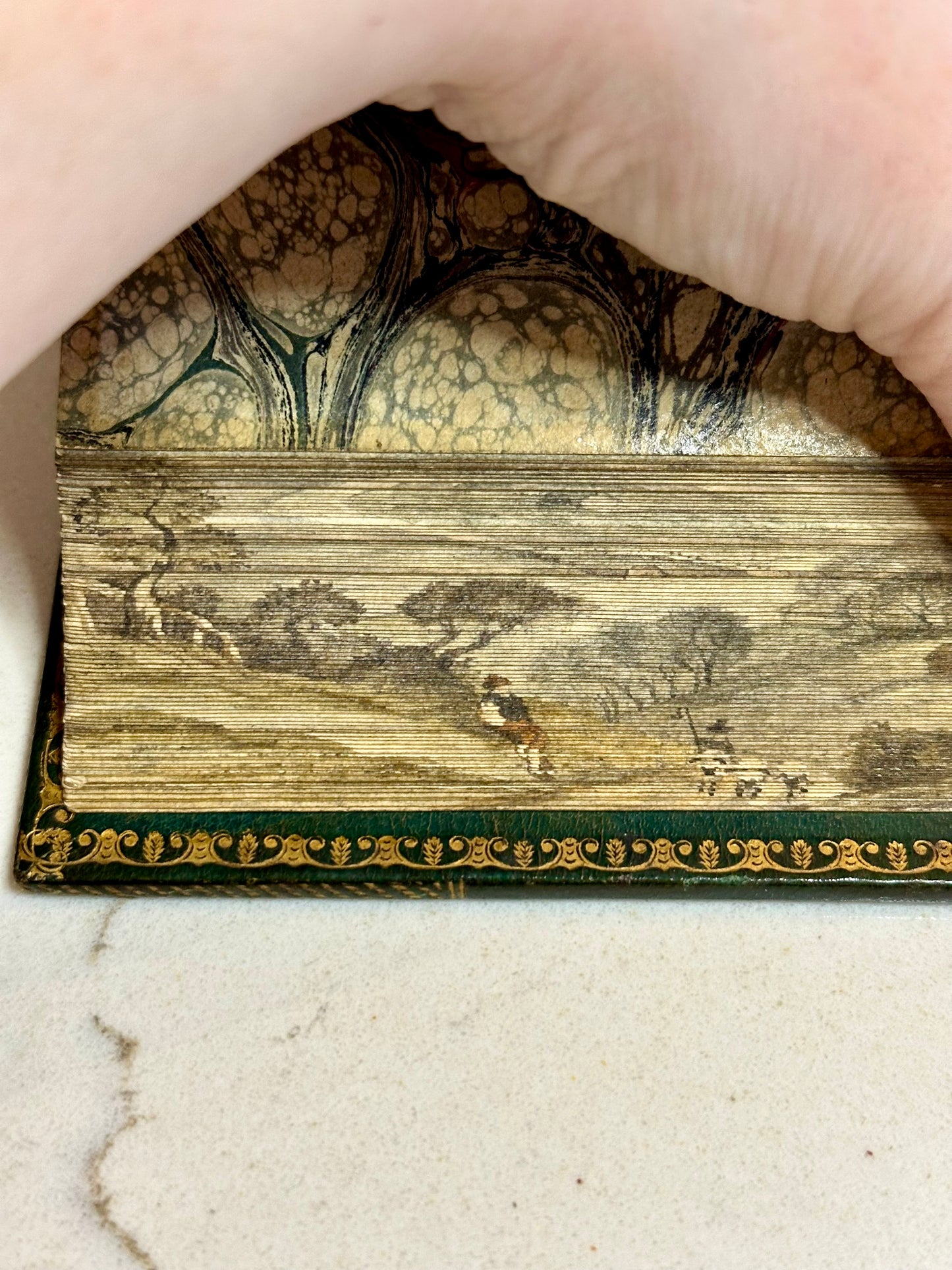 1808 Bidcombe Hill Poetry Book with Hidden Fore-edge Painting