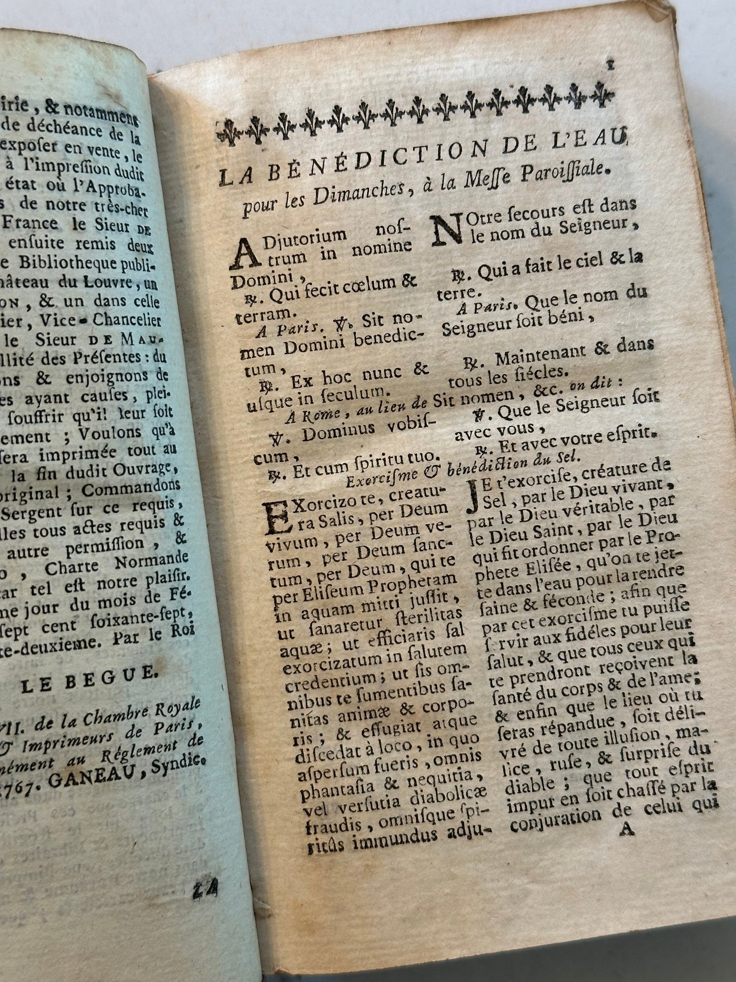 1767 Religious Book in French