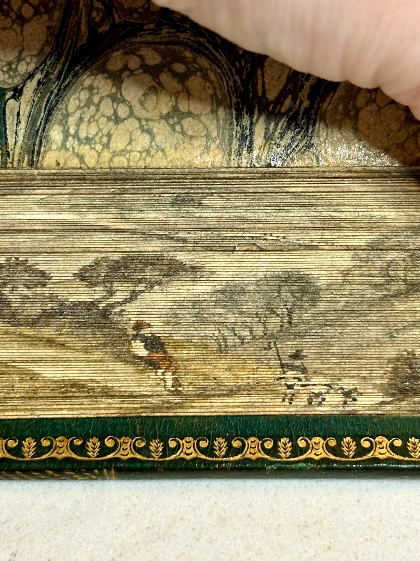 1808 Bidcombe Hill Poetry Book with Hidden Fore-edge Painting