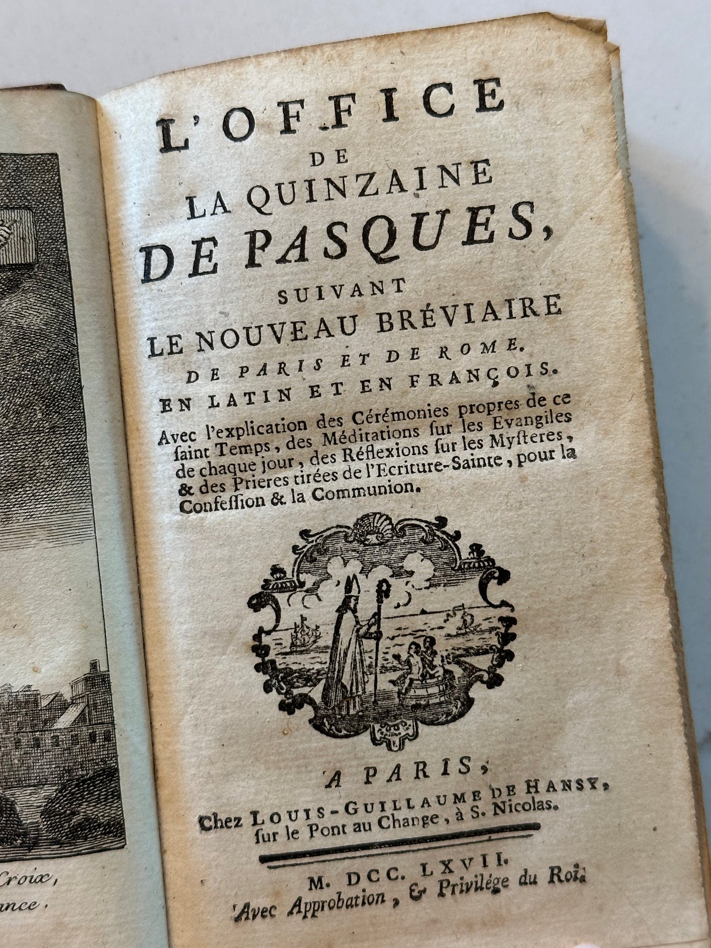 1767 Religious Book in French