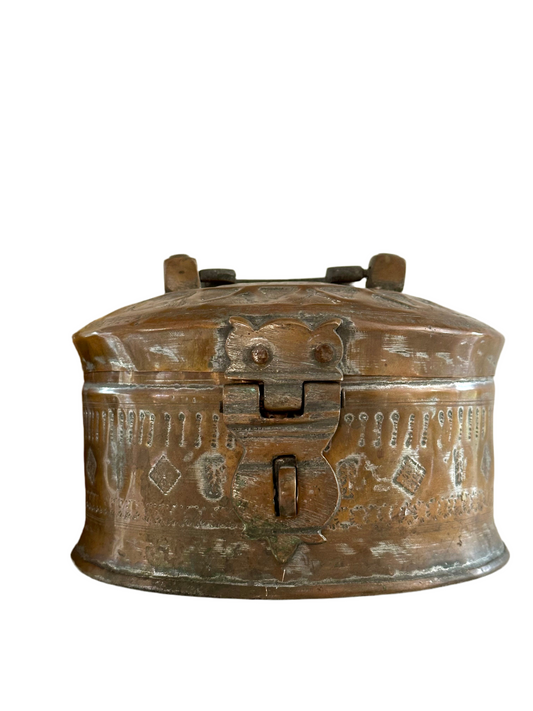 Antique Turkish Copper Lunch Pail